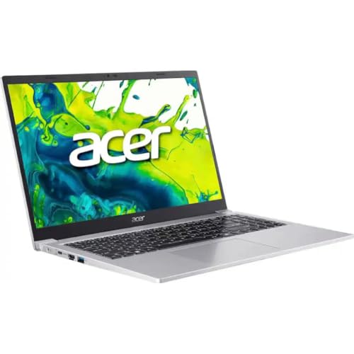 Image of acer Aspire Lite 15 Laptop, 15.6 inch FHD(1920 x 1080) IPS Display, Intel 3 Series 1-N350, 8-core, Intel Graphics, 8GB Onboard, 256GB PCIe SSD, Windows 11 Home in S Mode, Light Silver, TWE Accessories