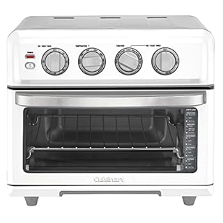 Cuisinart Air Fryer Toaster Oven with Grill, 1800W 8-1 Air Fryer Oven with Bake, Convection Bake, Grill, Broil and Warm Options, Large Capacity, 60-Minute Timer, TOA-70W, White