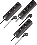 Brennenstuhl – Brennenstuhl 3er Set Ecolor Steckdosenleiste 4-Fach, 1,5m Ka