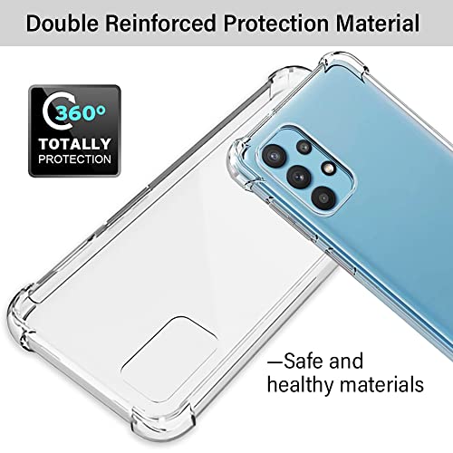 Coque Galaxy A32 5G en silicone souple avec film écran transparent