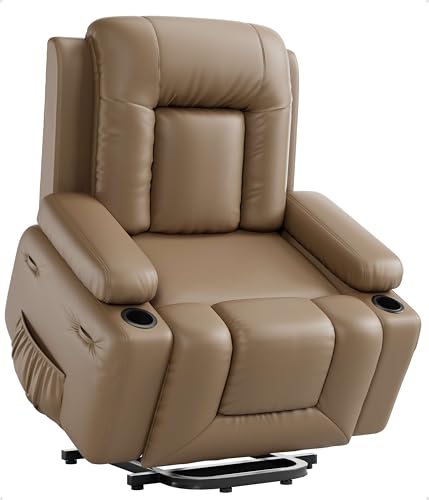 Recopilación de Reclinables - los más vendidos. 42 Silla reclinable Power Lift – Calor y Masaje, sillón reclinable eléctrico de Poliuretano sintético para Personas Mayores y Personas con Movilidad Reducida, Espalda y piernas...