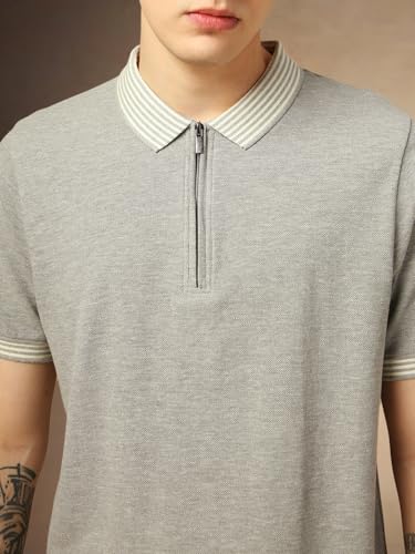 Image of Dennis Lingo Men Regular Fit Cotton Half Sleeves Solid T-Shirts
