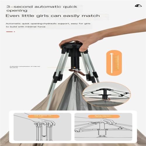 Carpa plegable portátil ligera para camping 2 personas miniatura 6