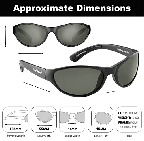 Flying Fisherman 7865Bs Sunglass, Matte Black Frames/Smoke Lenses, One Size #TOP1