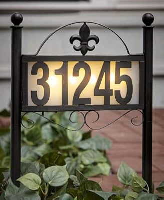 DoinMaster Solar House Number Display Stakes (Double Stake Item)