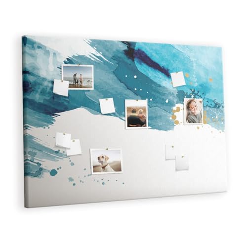 Planche en liège horizontale 140x100 cm grand format mural avec cadre métallique