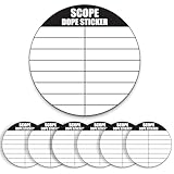 12 Pack Writable Scope DOPE Sticker for Long-Range Shooting- Scope Sticker Can Be Used with Range Card and Dope Cards for Shooting -1.5 Inch Diameter- Fits Most Scope Caps - Made in The USA