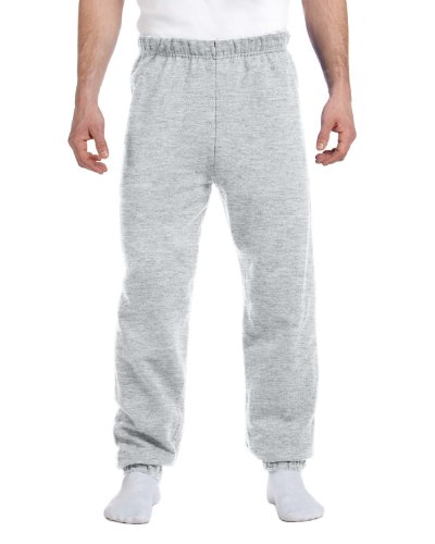 Image of Jerzees Men's NuBlend Fleece Elastic Bottom Sweatpants, Relaxed Fit, Cotton Blend