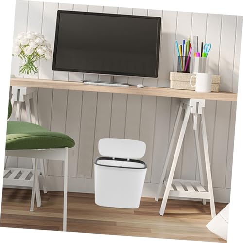 OUNONA Müllbehälter mit Deckel Kompakter Abfalleimer für Schlafzimmer Badezimmer Langlebigem zu Reinigen für Kleine Räume und Moderne Einrichtung – Bild 6