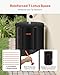 VEVOR Collapsible Rain Barrel, 100 Gallon Portable Rain Water Collection Barrel, 1000D PVC Rainwater Collection System, Garden Water Catcher Tank Storage Container with Spigot & Overflow Kit, Black