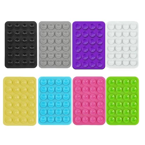ARROMI 8 PCS Phone Suction Pad, Phone Mount, Non Slip Suction Cup Phone Mount, Hands-Free Phone Accessories Holder for Selfies and Videos, Silicon Adhesive Phone Stand Sticky for Cell Phone ARROMI 8 PCS Phone Suction Pad, Phone Mount, Non Slip Suction Cup Phone Mount, Hands-Free Phone Accessories Holder for Selfies and Videos, Silicon Adhesive Phone Stand Sticky for Cell Phone