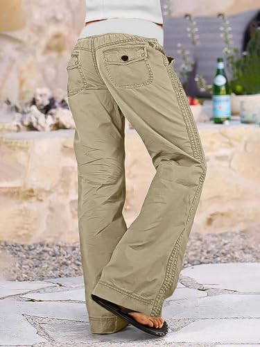 Image of Flamingals Straight Leg Drawstring Pants for Women