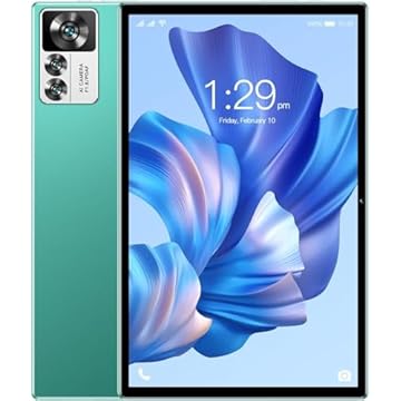 Tablet 10", Android 13 tablet, 8GB RAM+256GB ROM, câmara traseira de 32 MP, câmara frontal de 16 MP, Dual-SIM, Wifi, 8800mAh Bateria (Verde)