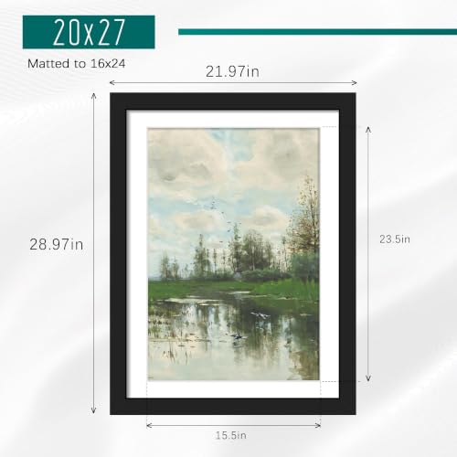 Image of Picrit 20x27 Black Puzzle Frame, Picture Frame for Wall, 3 Pack