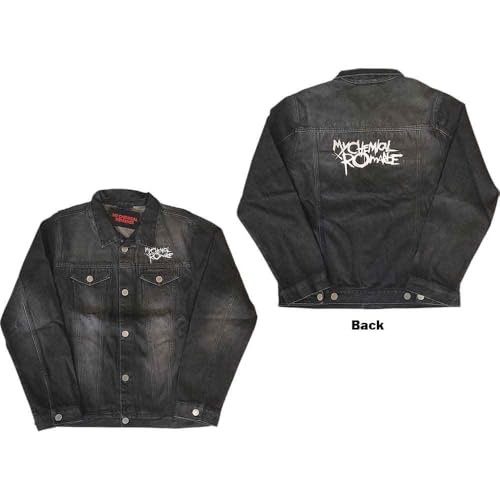Image of My Chemical Romance Denim Jacket The Black Parade Band Logo Official Unisex