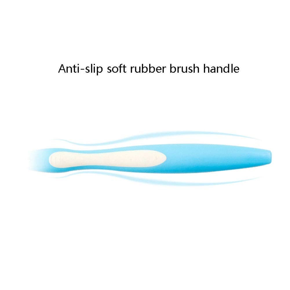 ZUMAHA Spazzolino da Denti dal Design Unico a 3 Lati, setole ad Angolo Grande per Pulire Ogni Dente spazzolino Manuale, Confezione da 6 spazzolini da Viaggio