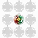 Decoraciones duraderas - Nuestros adornos están hechos de un material plástico fuerte y duradero que no se rompe como las decoraciones navideñas de cristal estándar.