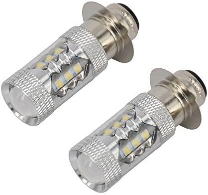 80W Super White LED Headlights Bulbs Upgrade - Yamaha ATVS YFM350 400 450 660 700 Raptor Blaster 200 Banshee 350