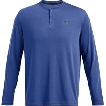 Under Armour 1386997-432-LG UA M CGI Henley Tech Blue LG