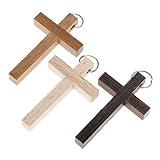 comprar cruces para comunion  Holyart Dije de Cruz Primera comunión Madera Nogal, wenge, Haya, Marrón Oscuro