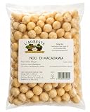 L'AGRESTE - NOCI DI MACADAMIA INTERE 1KG – MACADAMIA NATURALI PRIMA SCELTA – FRUTTA SECCA PREMIUM PER SNACK, DOLCI E RICETTE GOURMET
