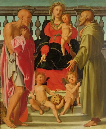 Impresión en lienzo de Jacopo Pontormo: decoración de paredes con pintura clásica 60x90