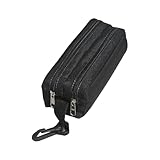 Estojo Escolar Duplo com Alça, Preto, Unissex