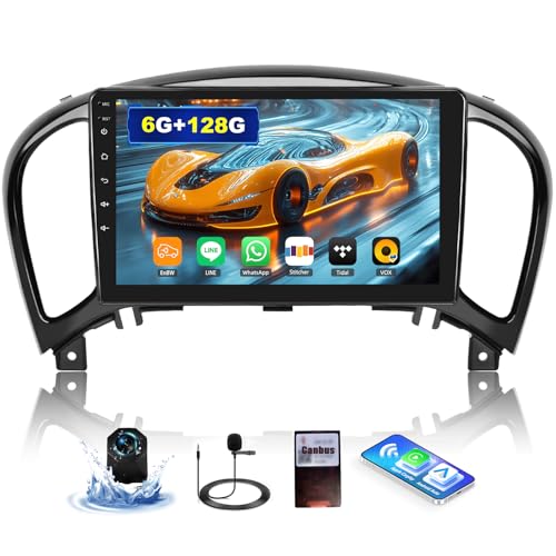 Autoradio 8 Cœurs Nissan Juke CarPlay Android Auto 6Go 128Go écran 9 pouces fluide