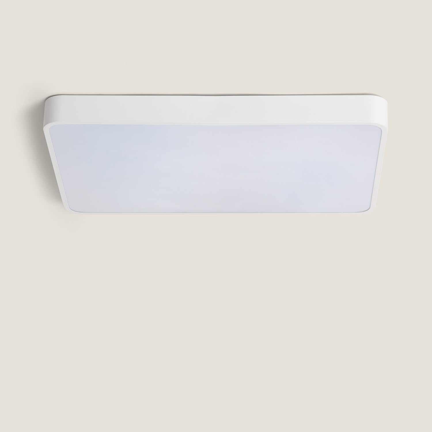 LEDKIA Plafoniera LED 40W Rettangolare Metallo 600x400 mm CCT Selezionabile