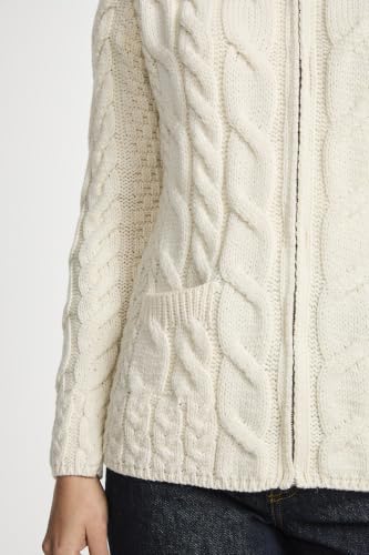 Image of Zippered Wool Sweater by Aran Woollen Mills