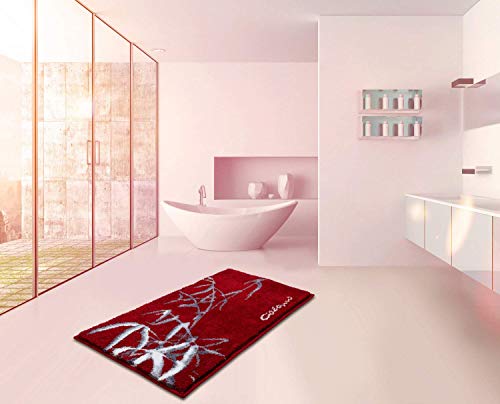 Grund Designer Bath Mat COLANI, Ultra Soft and Absorbent, Anti Slip, 5 Years Warranty, Colani 23, Small Mat 50x60 cm, Anthracite