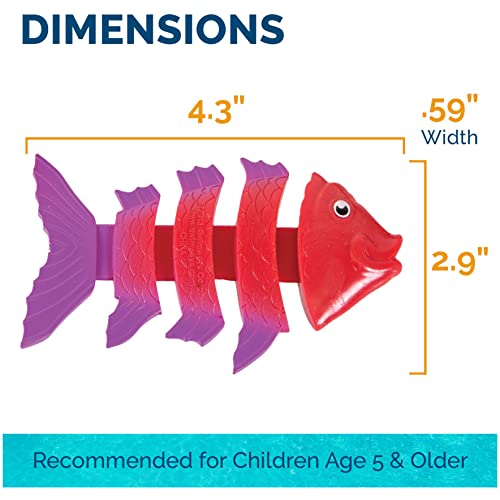 Swimways Fish Styx Kids Fish-Shaped Pool Diving Toys (3 Pack), Bath Toys & Pool Party Supplies For Kids Ages 5 And Up #TOP3