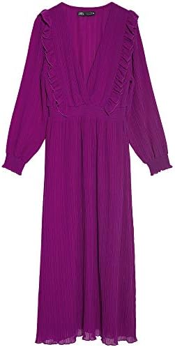 fitted lace wedding dress Zara Women Pleated dress 4387/043/603 (X-Large): Buy Online at Best Price  in UAE