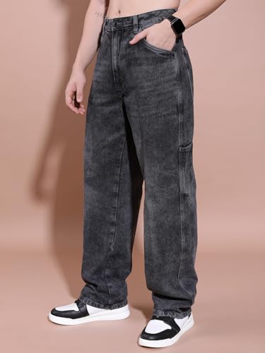 Image of Highlander Men's Relaxed Fit Jeans | Mid-Rise | Heavy Fade | Jeans for Man