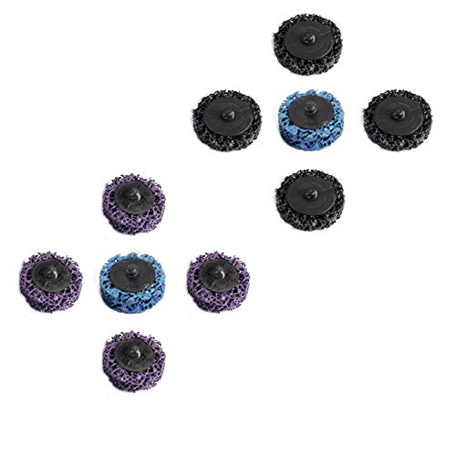 Easy Strip Discs Strip Paint 10PCS 2 inch Poly Strip Wheel Disc Quick Change Abrasive Angel Grinders Clean and Remove Paint, Rust and Oxidation [Keioy]