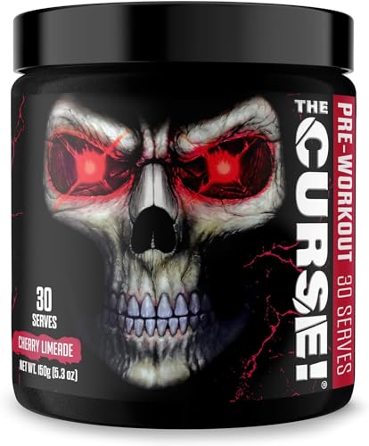 JNX The Curse! Pre Workout Powder - Orange Mango 50 Servings | Preworkout: Boost Strength Energy + Focus for Men & Women | Caffeine Beta-Alanine Creatine & L-Citrulline (150 g Cherry Limeade)