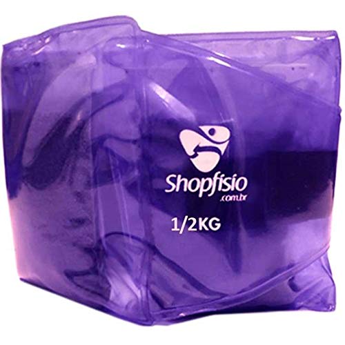 Tornozeleira Shopfisio - Caneleira Multifuncional Flexível - Par - 0,5Kg - LILÁS