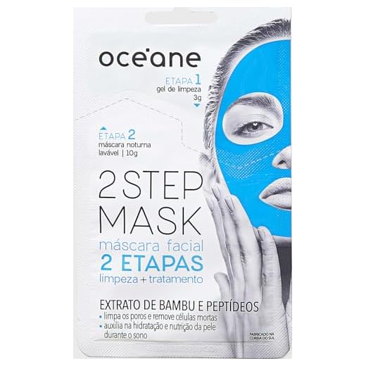 Máscara Facial 2 Etapas Dual-Step Mask Bambu, Océane, Branco