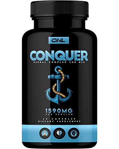 Conquer Premium Fertility Supplement for Men - Support Sperm Count, Motility, Volume - All Natural Energy Booster - Healthy Herbal Complex - 1 Month Supply