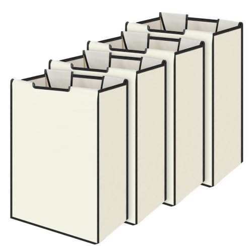 4 Pack Large Laundry Sorter Replacement Bags, Hamper Cart Removable Replacement