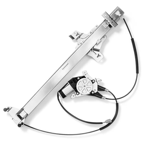 Image of Window Regulator Front Left Driver Side fits for 1992-2014 Ford E150 E250 E350 Econoline & Club Wagon Super Duty,W /Motor[2 Pins] - Replaces 741-586