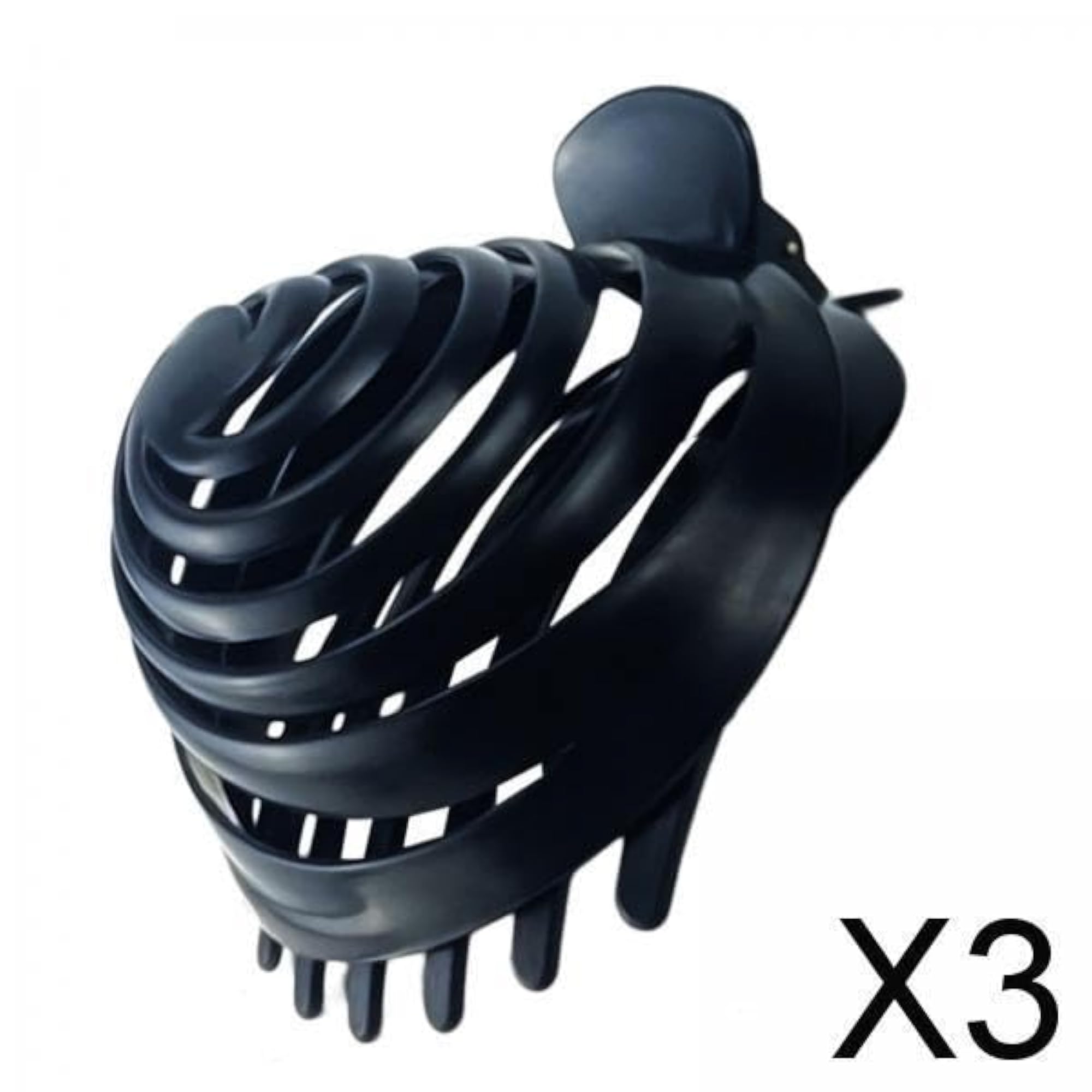 3x Hair Claw Clips for Women, All Hair Types, Small