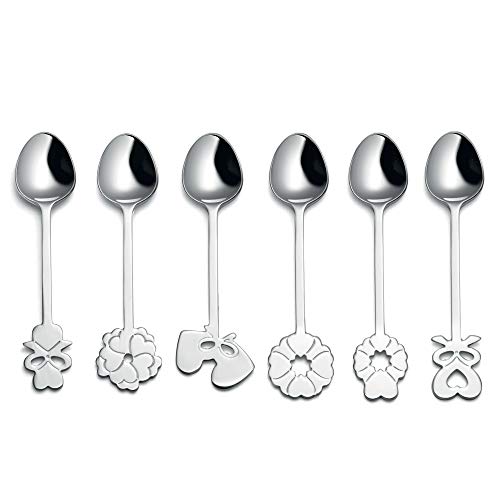 DIMENSIONI: 16 x 16 x 2 cm Guzzini - Love, Set di 6 Cucchiaini in Acciaio Inox - Acciaio/Argento, 16x16x2 cm - 26841863
