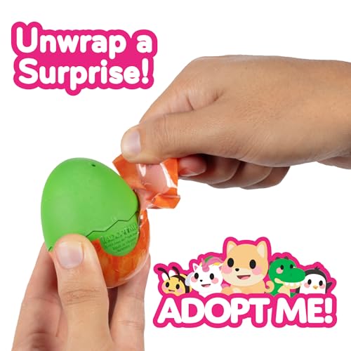 Adopt Me! Mystery Pets Blind Box Egg 3-Pack - Series 4 - Exclusive Virtual Item Game Code - Collectible Mini Animal Toy Figure, Styles May Vary - Easter Gift for Kids, Girls & Boys - 6+