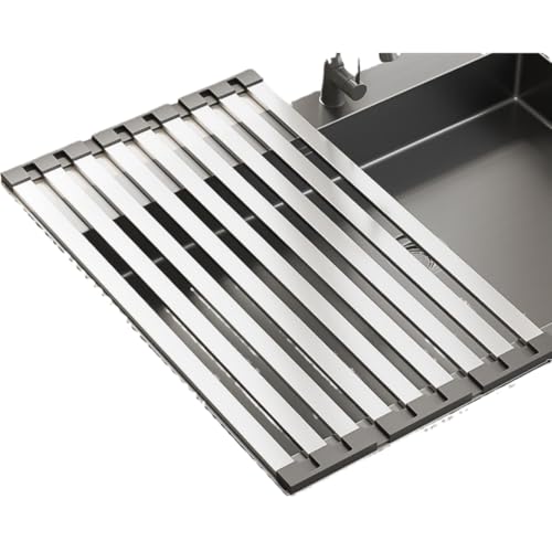 KDBT �V���N�� ���؂胉�b�N �܂肽���� �X�e ��e�� �H�� ���؂肩�� �܂Ȕ� �L�k�\ �ȃX�y�[�X �L�b�`�� ���[ 304�X�e�����X ����~�� �����r�� (�V���o�[,60*32.5cm)