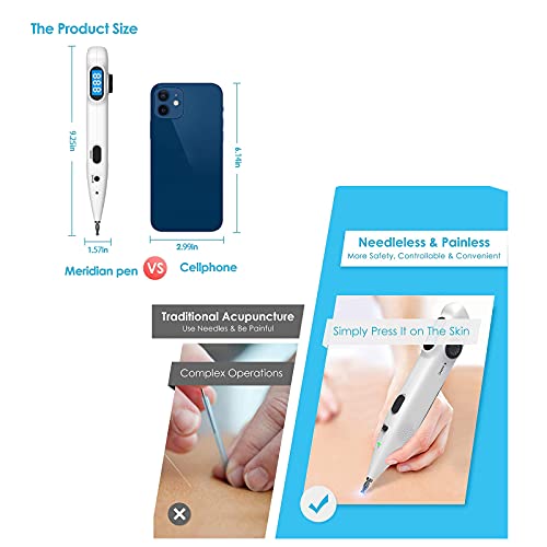 Better Angel Acupuncture Pen Electronic Acupuncture Pen Massager Pen Acupuncture Pen Trigger Point Back Pain Relief, Electric Meridian Energy Acupuncture Pen Therapy Pen Electro Acupuncture Device #TOP4