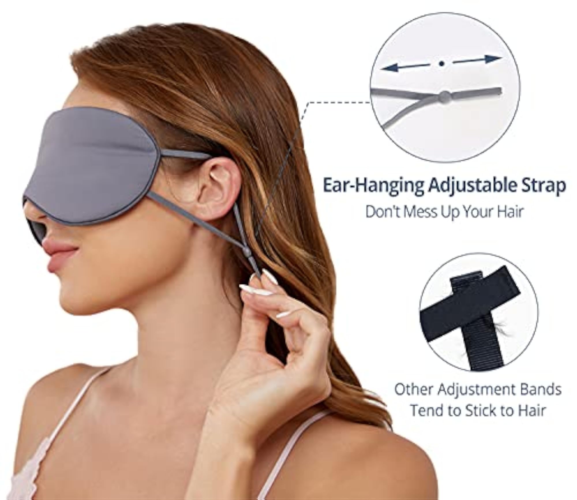 2 Pack Sleeping Masks, Warm & Cool Double-Sided Use