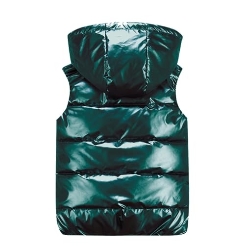 Chaleco de transición mujer para evitar el frío invernal chaqueta acolchada verde 2