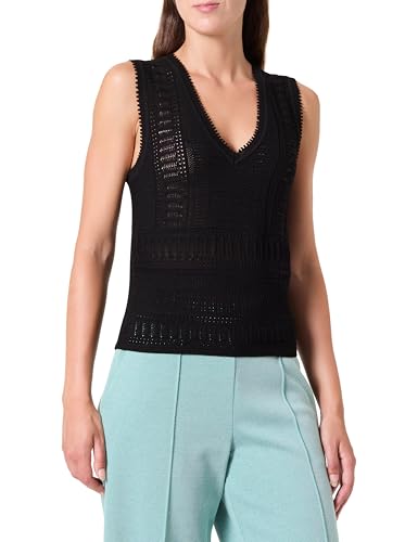Morgan Camiseta sin Mangas, Negro, M