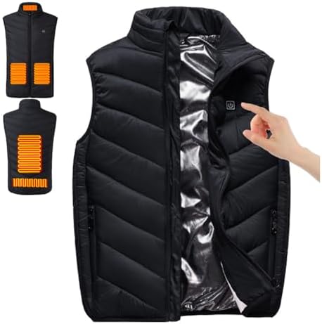SICHUNL Kids Winter Heated Vest Windproof Lightweight Jacket for Boys Girls Winter Gift(Battery NOT Included)